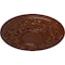 Ekena Millwork Jackson Ceiling Medallion (Canopies up to 13 1/2"), 32 3/4"OD x 2 1/2"P, Burnished Mahogany Crackle CM32JABMC - alternate 4